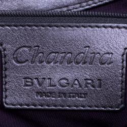 Bvlgari Metallic Grey Leather Chandra Hobo