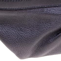 Bvlgari Metallic Grey Leather Chandra Hobo
