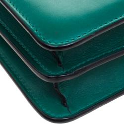 Bvlgari Green Leather Medium Serpenti Forever Shoulder Bag