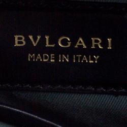 Bvlgari Black Leather Serpenti Forever Shoulder Bag