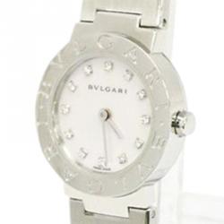 Bvlgari Mother of Pearl Stainless Steel Bvlgari Bvlgari Women's Wristwatch 23MM