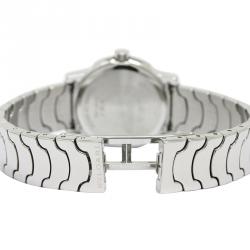 Bvlgari Black Stainless Steel Solotempo Women's Wristwatch 29MM