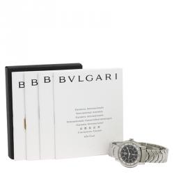 Bvlgari Black Stainless Steel Solotempo Women's Wristwatch 29MM