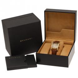 Bvlgari Cream 18K Yellow Gold Assioma Women's Wristwatch 30MM