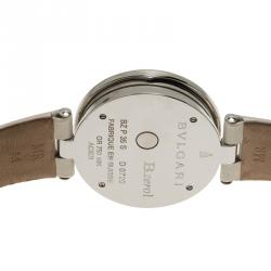 مملوكة مسبقًا Bvlgari White Gold-Plated Stainless Steel B.Zero 1 Women's Wristwatch 35MM