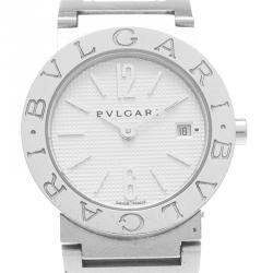 Bvlgari White Stainless Steel Bvlgari Bvlgari Women's Wristwatch 26MM