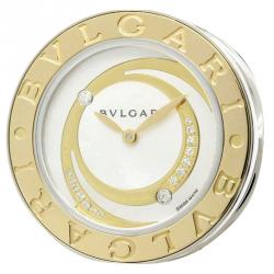 Bvlgari White Rose Gold and Stainless Steel B-Zero1 Women's Wristwatch 30MM