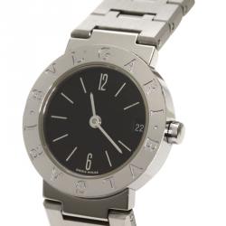 Bvlgari Black Stainless Steel Bvlgari Bvlgari Women's Wristwatch 23MM