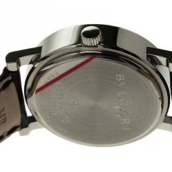 Bvlgari White Stainless Steel BB 38 SL Auto Women's Wristwatch 33MM