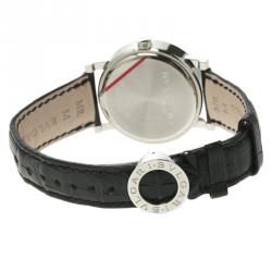 Bvlgari White Stainless Steel BB 38 SL Auto Women's Wristwatch 33MM