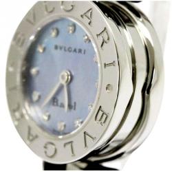 Pre Owned Bvlgari Blue Stainless Steel B-Zero1 Women's Wristwatch 22MM