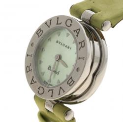 Bvlgari Green Mother of Pearl Stainless Steel B.Zero1 Women's Wristwatch 22MM