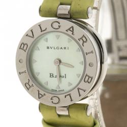Bvlgari Green Mother of Pearl Stainless Steel B.Zero1 Women's Wristwatch 22MM