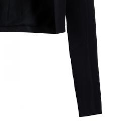 Pre Owned Carolina Herrera Black Cropped Jacket S