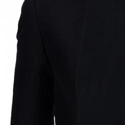 Pre Owned Carolina Herrera Black Cropped Jacket S
