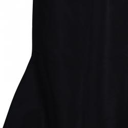 Pre Owned Carolina Herrera Black Tafetta Maxi Skirt S