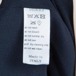 Pre Owned Carolina Herrera Colorblock Cap Sleeve Dress M