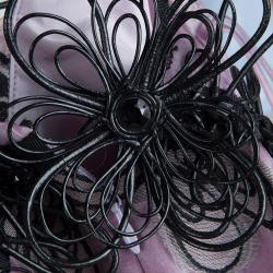 Pre Owned Carolina Herrera Purple Floral Corded Embellishment Detail Silk Gown L