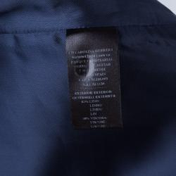 Pre Owned Carolina Herrera Navy Skirt Suit L