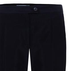 Pre Owned Carolina Herrera Black Silk Pant Suit M