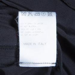 Pre Owned Carolina Herrera Black Silk Pant Suit M