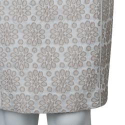 Pre Owned فستان كارولينا هيريرا بيج مطرز بلا أكمام S