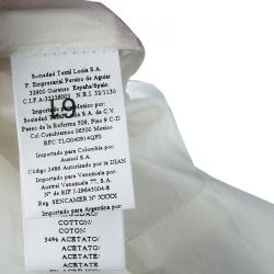 Pre Owned فستان كارولينا هيريرا بيج مطرز بلا أكمام S