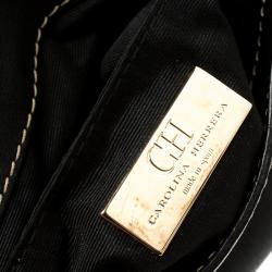 Pre Owned Carolina Herrera Black Leather Clutch