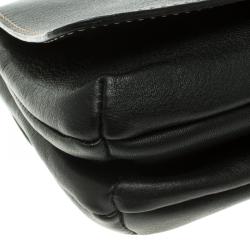 Pre Owned Carolina Herrera Black Leather Clutch