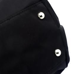 مملوكة مسبقًا Carolina Herrera Black Nylon Braided Handle Tote