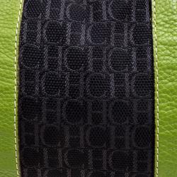 Carolina Herrera Multicolor Monogram Canvas and Leather Boston Bag