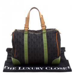 Carolina Herrera Multicolor Monogram Canvas and Leather Boston Bag
