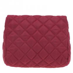 Pre Owned Carolina Herrera Red Quilted Flap Bag