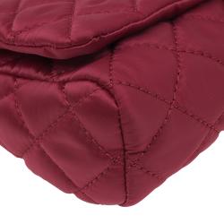 Pre Owned Carolina Herrera Red Quilted Flap Bag
