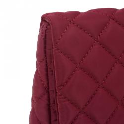 Pre Owned Carolina Herrera Red Quilted Flap Bag
