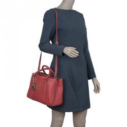 Carolina Herrera Red Leather Matteo Bag