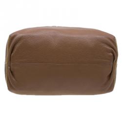 Pre Owned CH Carolina Herrera Brown Leather Eva Tote