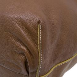 Pre Owned CH Carolina Herrera Brown Leather Eva Tote