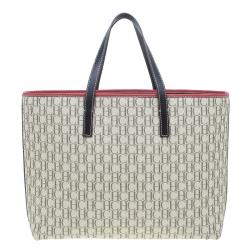 Pre Owned Carolina Herrera Beige Canvas Shopper tote