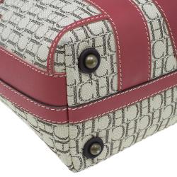 Pre Owned Carolina Herrera Beige Canvas Shopper tote