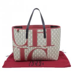 Pre Owned Carolina Herrera Beige Canvas Shopper tote