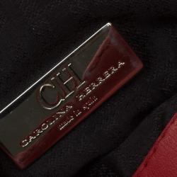 Carolina Herrera Red Leather Crossbody Bag