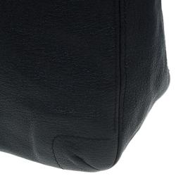 Pre Owned Carolina Herrera Black Leather Bow Hobo