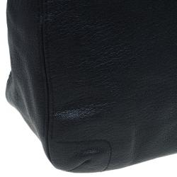 Pre Owned Carolina Herrera Black Leather Bow Hobo