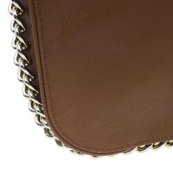 Pre Owned Carolina Herrera Brown Leather New Baltazar Flap Shoulder Bag