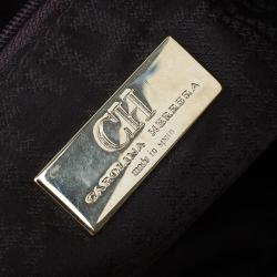 Pre Owned Carolina Herrera Brown Leather New Baltazar Flap Shoulder Bag