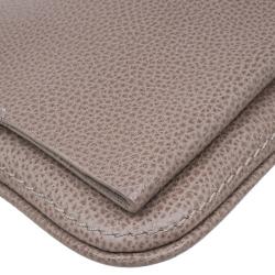 Pre Owned Carolina Herrera Beige Leather Chain Clutch