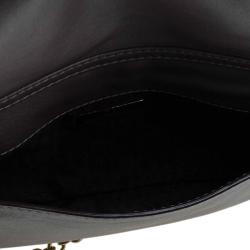 Pre Owned Carolina Herrera Grey Leather Chain Triana Shoulder bag