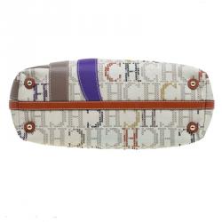 Pre Owned Carolina Herrera Multicolor Monogram Canvas Tote