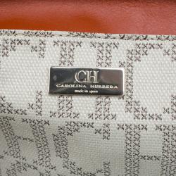 Pre Owned Carolina Herrera Multicolor Monogram Canvas Tote
